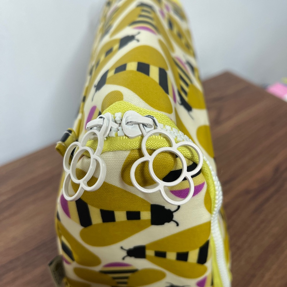 Yellow Bee Print Cosmetic Pouch - Picture 10 of 14